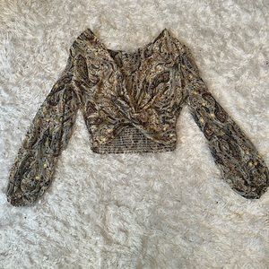 Fashion Nova Long Sleeved Blouse